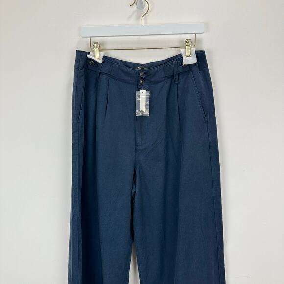 Madewell Harlow Navy Women's Wide-Leg Pants NWT - Picture 8 of 13